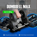 Par de Halteres Ajustável - Dumbbell Max®