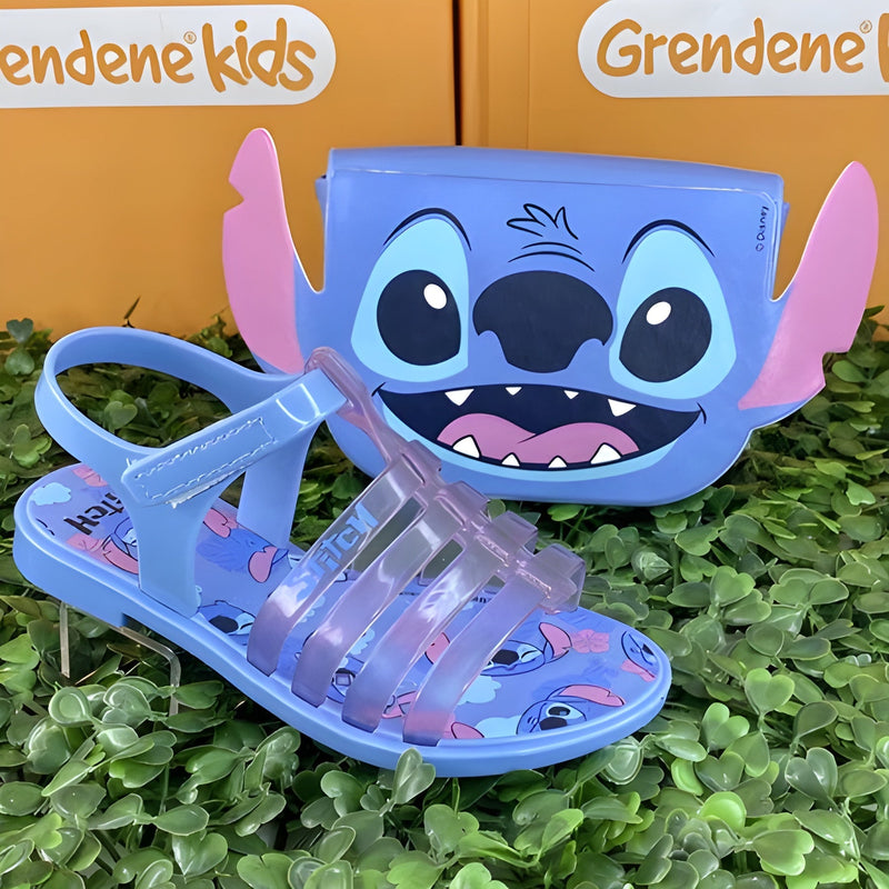 Sandalia Stitch Grendene Kids + Bolsa Stitch